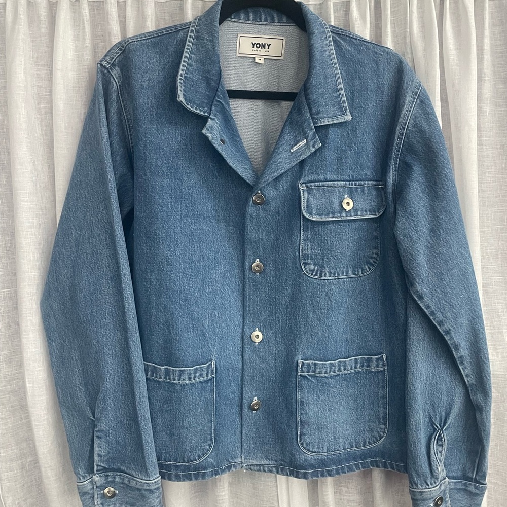 YONY “Denim Chore Jacket”.